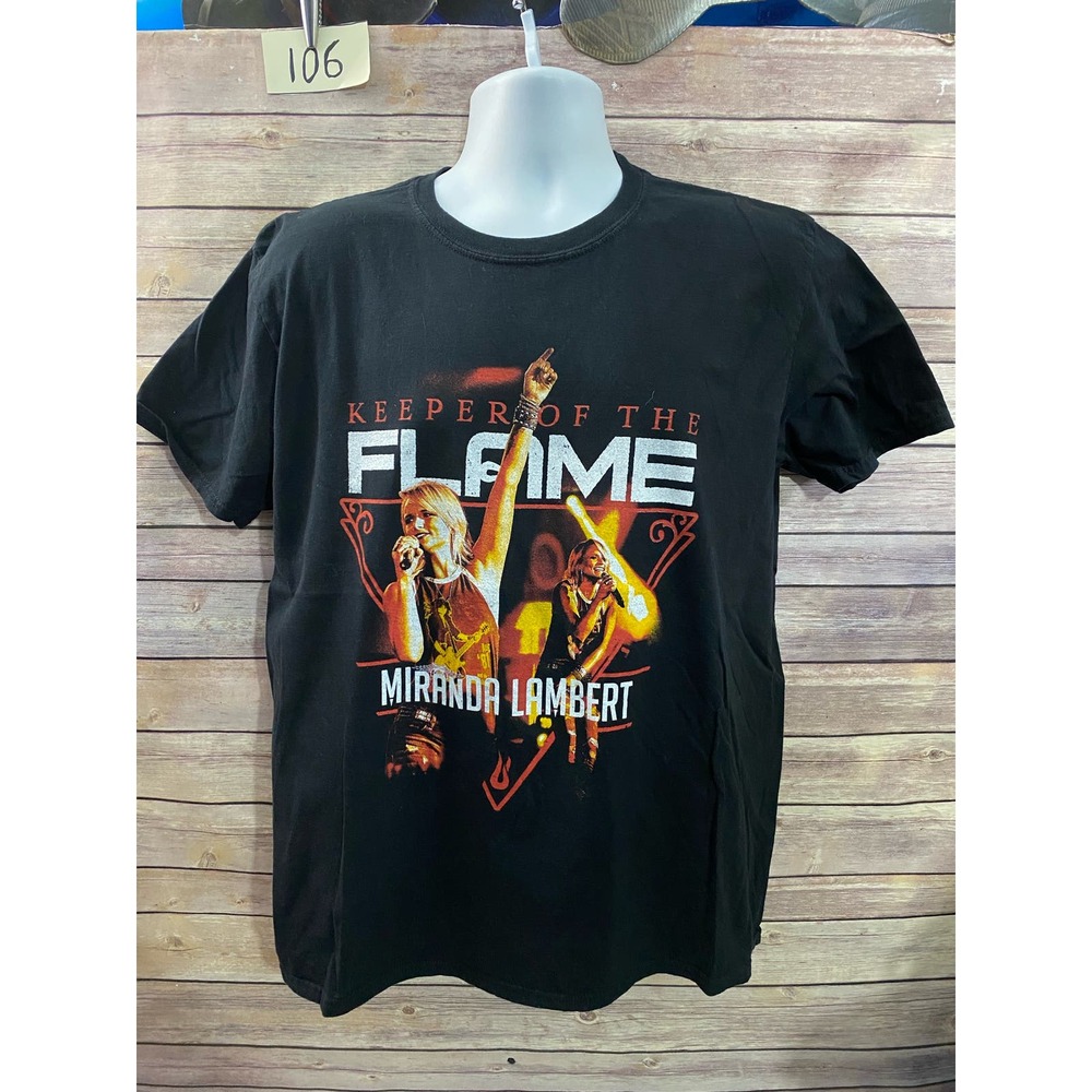 Miranda Lambert T-Shirt Men's XL Black Keeper Of The Flame Tour Short Sleeve